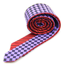 Bespoke doble cara todos los hombres chinos hechos a mano corbata privada etiqueta de seda
